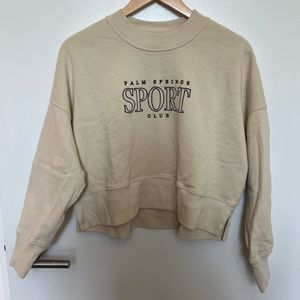 Abercrombie & Fitch 90s Graphic Cropped Sweatshirt - Palm Springs Sport